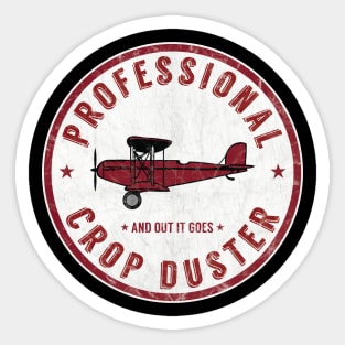 Crop Duster Funny Farting Joke Sticker